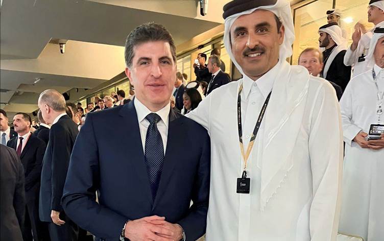 سەرۆکی هەرێمی کوردستان پیرۆزبایی لە میری قەتەر دەکات