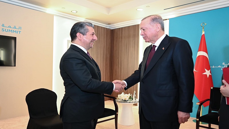 سەرۆکی حکومەتی هەرێمی کوردستان و سەرۆک کۆماری تورکیا کۆبوونەوە