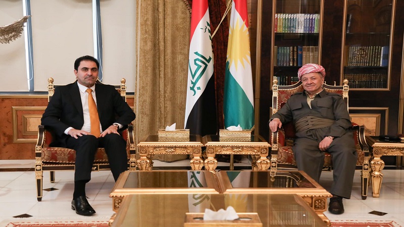 سەرۆك بارزانی پێشوازی لە سەرۆكی ئەنجوومەنی نوێنەرانی عێراق بە وەكالەت دەكات