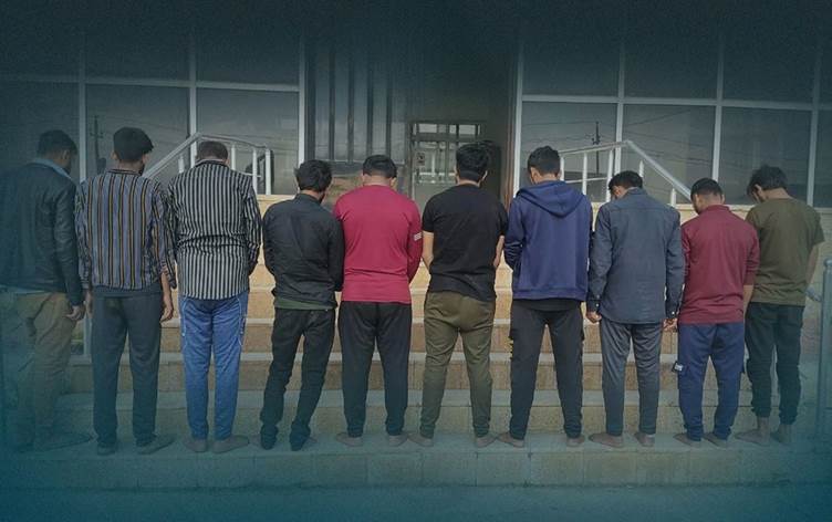 لە سلێمانی (10) کۆچبەری نایاسایی دەستگیرکران