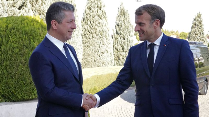 پەیامێک لە مەسرور بارزانییەوە بۆ ئیمانوێل ماکرۆن