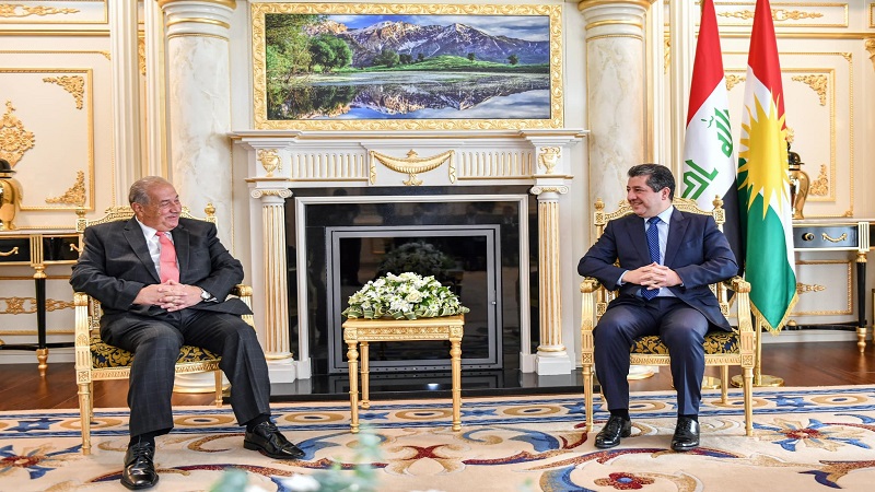 مەسرور بارزانى لەگەڵ شاندێکى باڵاى یەکێتیی نێودەوڵەتیی کلدانى کۆدەبێتەوە