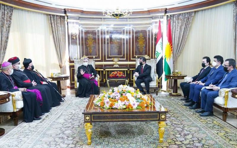 مەسرور بارزانى لەگەڵ مەترانەکانى هەرێمى کوردستان و دەشتى نەینەوا کۆبۆوە