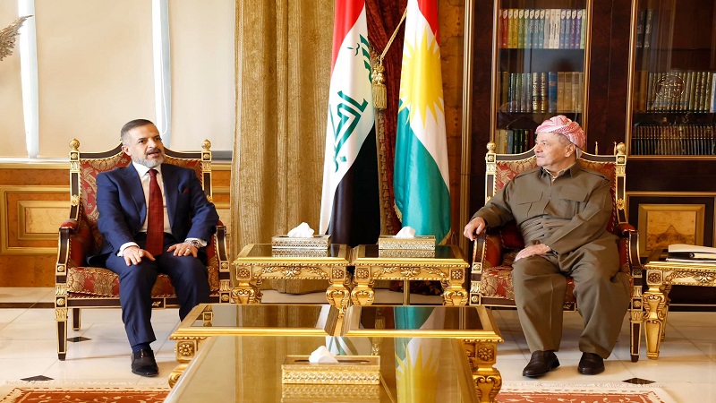 سەرۆک بارزانی پێشوازی لە جێگری سەرۆکوەزیران و وەزیری پلاندانانی عێراق دەکات