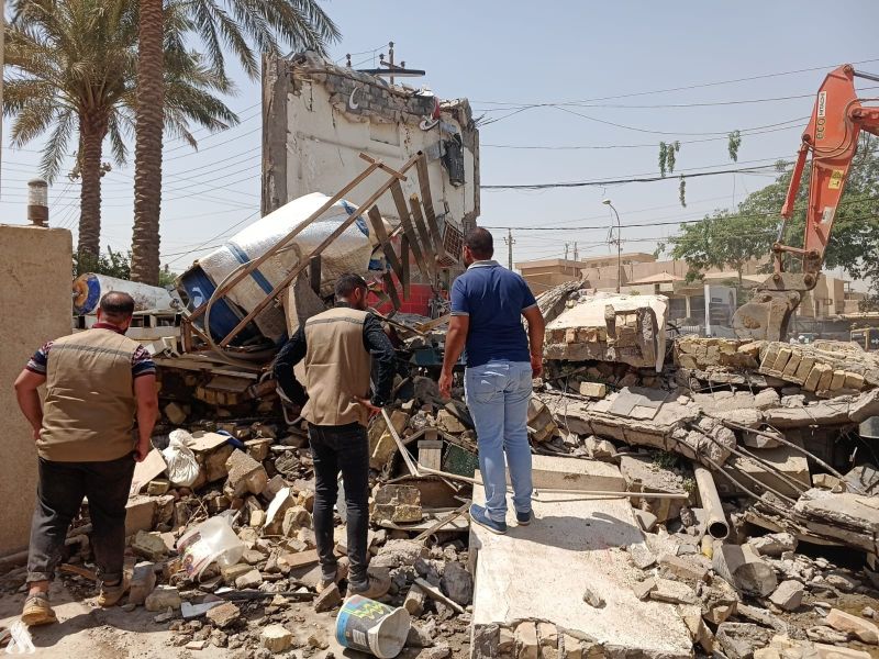 چێشتخانه‌یه‌كى به‌غدا به‌ هۆكارێكى نادیار داڕما